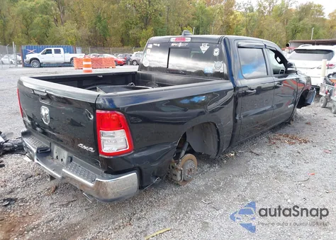 2021 Ram 1500 Big Horn 4X4 5'7 Box from USA, damaged, VIN 1C6SRFFT2MN642416